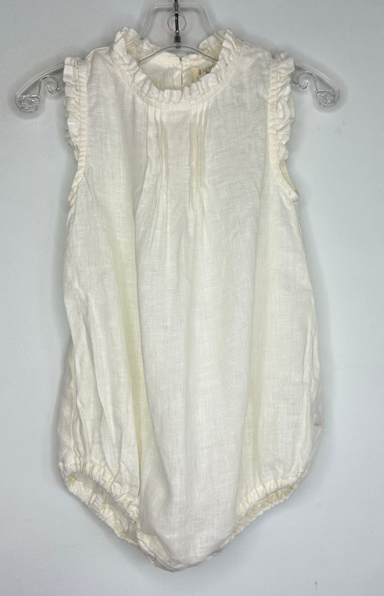 the simple folk♡ 18-24m The Simple Folk Linen Bubble Romper Organic 18-24m Cream