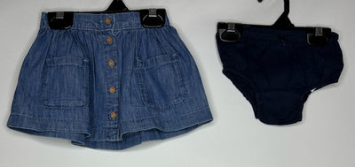 Gap 2pc Summer Skirt, Blue, size 12m-18m