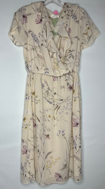 NWT H&M Floral Dress, Cream, size M