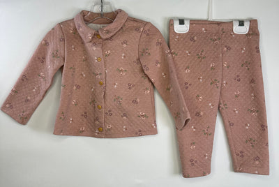 H&M Floral Quilted Set, Brown, size 12-18M