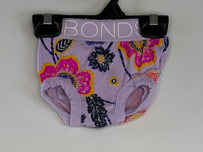Bonds Floral Undies New, Pink, size 0-3m