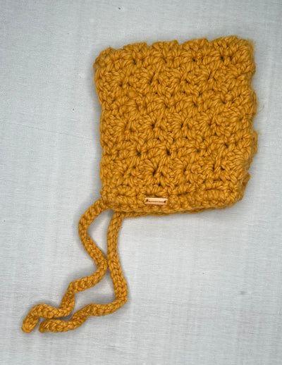 Driftwood &Bloom Knit Hat, Mustard, size 6m-18m