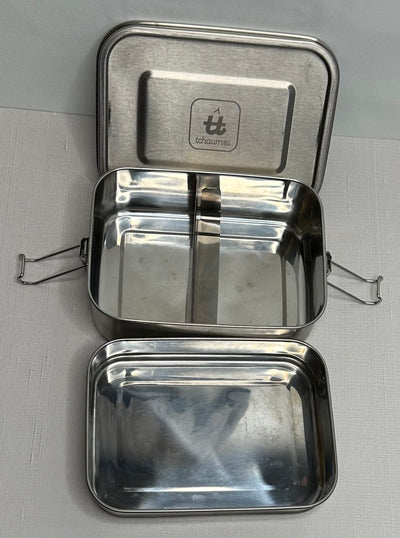 Tchoumzi Stainless Lunch, Silver, size 2 Layer