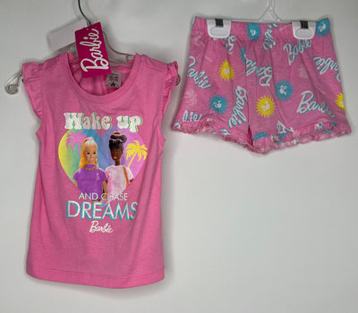 2pc Barbie  PJ Shorts NWT, Pink, size 2