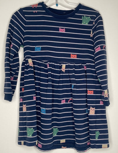 M&S Kitty Sweater Dress, Navy, size 4-5