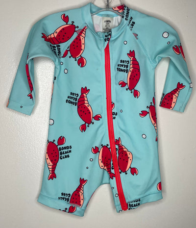 Bonds L/S Swimsuit, Lobsters, size 3-6M