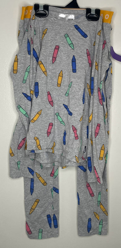 Bonds Crayola L/S PJ Set, Grey, size 10