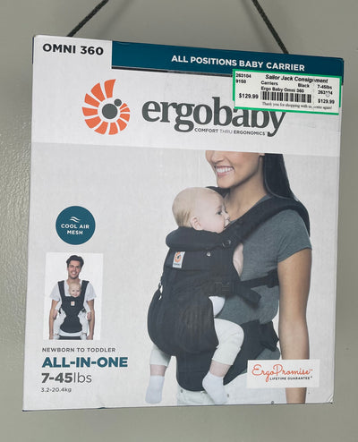 Ergo Baby Omni 360, Black, size 7-45lbs