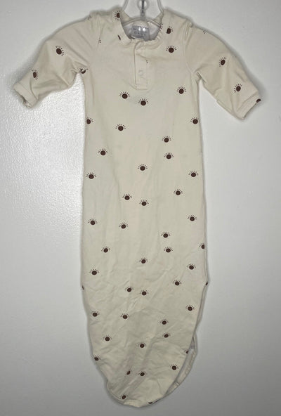 Mebie Baby Gown, Beige, size 0-3m