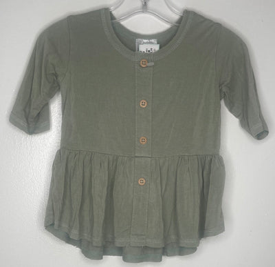 Jax+Lennon Peplum Top, Green, size 0-6M