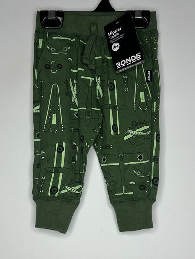 BONDS Hipster Trackie NWT, Grn Plan, size 6m-12m