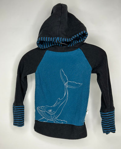 Toad In A Tree Hoodie, Teal Wha, size XS 6-18m