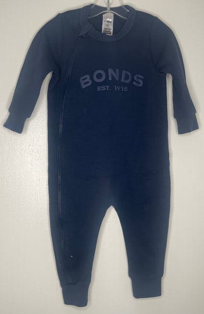 Bonds Tech Sweat Zip, Navy, size 12-18M