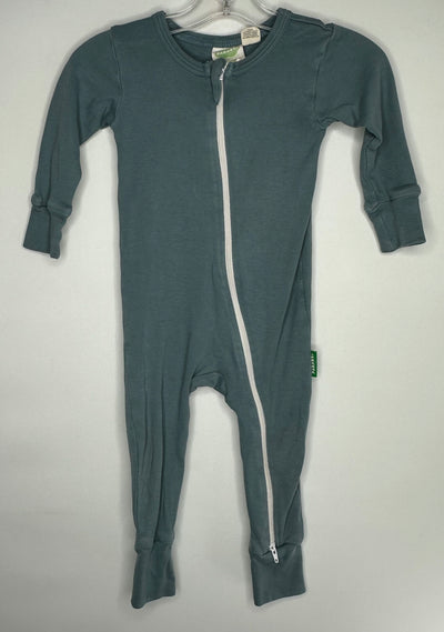 Parade Organic Zip Romper, Teal, size 12m-18m