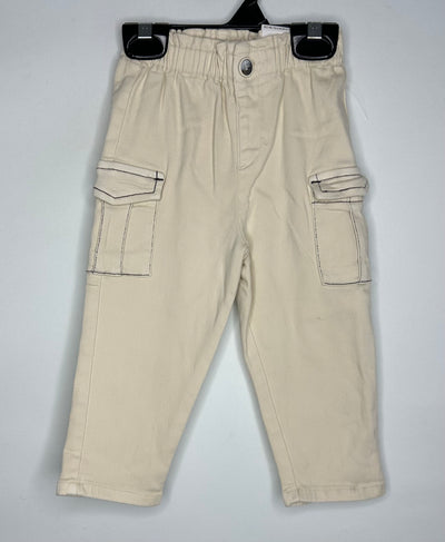 Zara Cargo Pant New, Cream, size 12m-18m