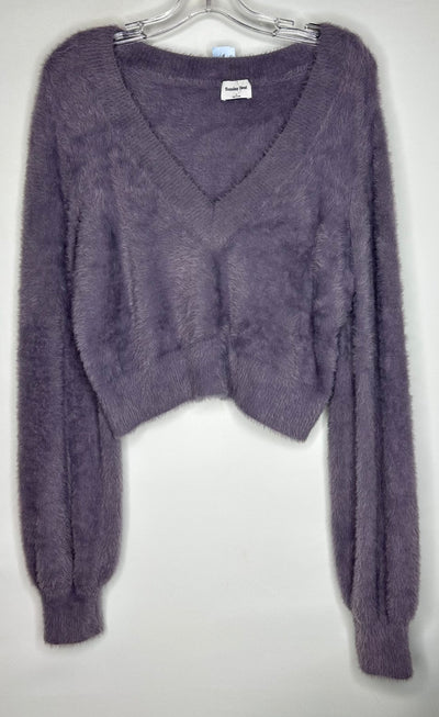 Sunday Best Fuzzy Sweater, Lilac, size Large