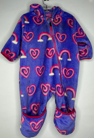 Hatley Fleece Suit, Purple, size 12-18M