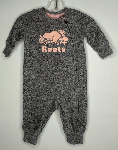 Roots Sweater Zip Romper, Grey, size 0-3