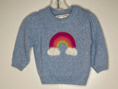 Hatley Rainbow Knit Sweat, Blue, size 6-9M