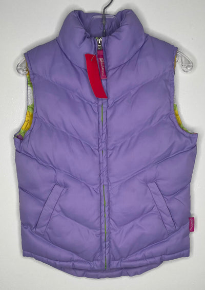 Puffer Vest, Purple, size 5