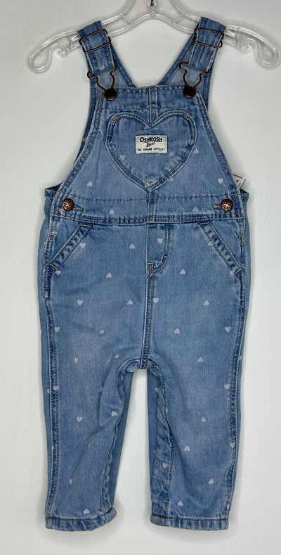 OK Heart Overall Denim, Blue, size 9m