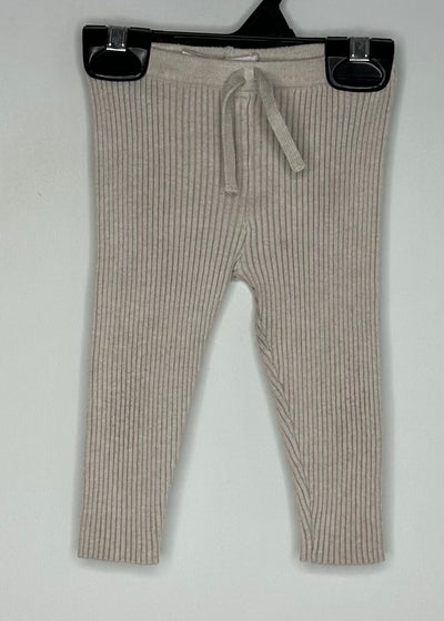 Zara Rib Pant, Tan, size 9-12m