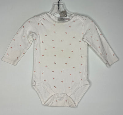 Zara Flower Onesie, Cream, size 9-12m