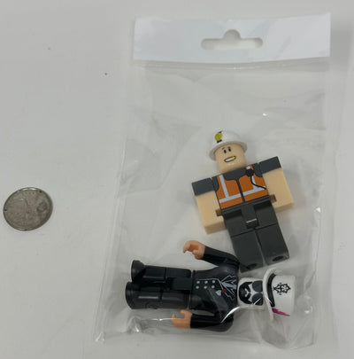 Minecraft Figure X2, ., size Blk Org