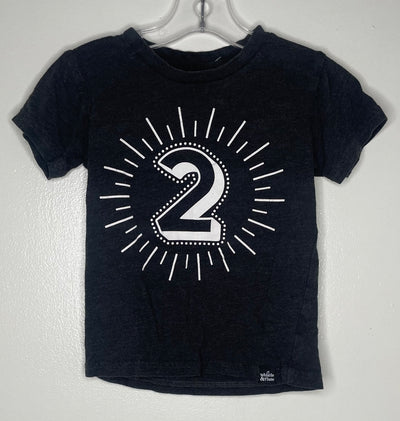 W&F 2 Tee, Grey, size 3-4