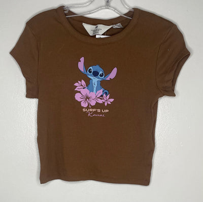 NWT Stitch Tee, Brown, size 8-10