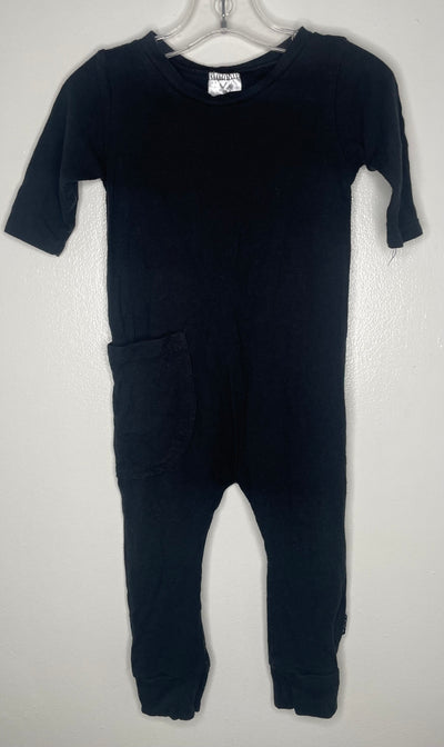 Urban Baby L/S Romper, Black, size 18-24M