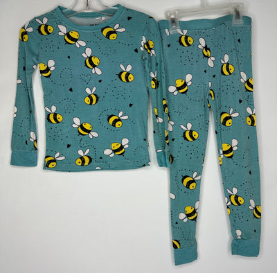 Little Sleepies 2pc PJ, Teal Bee, size 4