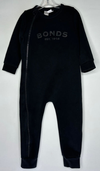 Bonds Tech Romper, Black, size 3