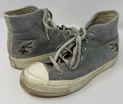 Converse Hightop Shoe, Grey Fur, size 6.5