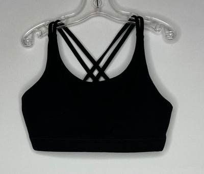 Athleta Xback Sports Bra, Black, size 12