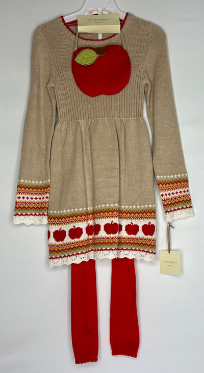 Cynthia Rowley 3pc Set NW, Tan/red, size 7-8