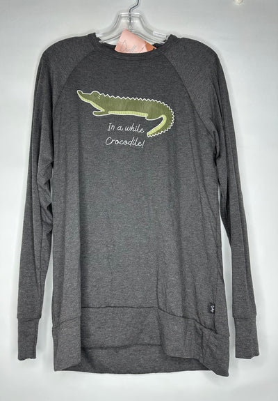 Dwelling Croc Crew Bamboo, Charcoal, size M NEW