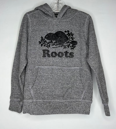 Roots Hoodie, Grey, size 7/8