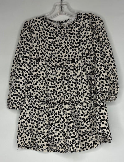 Zara Floral Dress, B&W, size 3-4