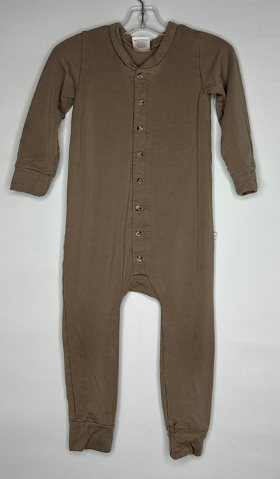 Jax & Lennon Crew Romper, Taupe, size 2-3