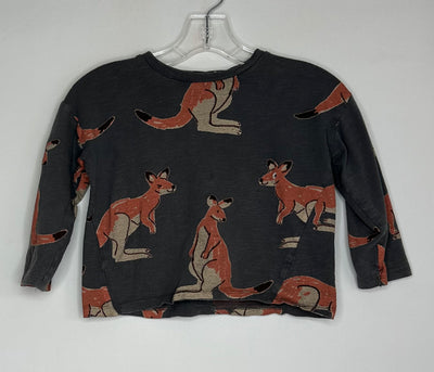 Zara Kangaroo Top, Grey, size 3