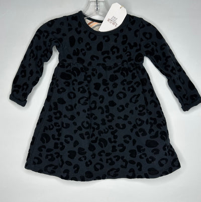 Little Rowe Cotton Dress, Black, size 2