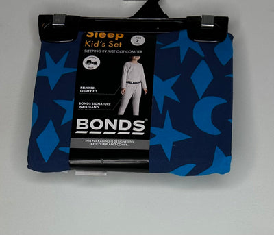 BONDS 2pc PJ L/S NWT, BlueStar, size 7