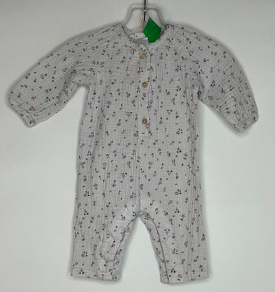 Zara Muslin Romper, Floral, size 1-3M