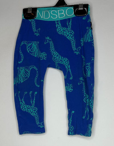 Bonds Legging Rib Animal, Blue, size 12m-18m