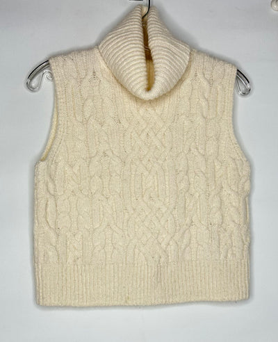 Vince. Turtle Vest Wool, Cream, size XSmall