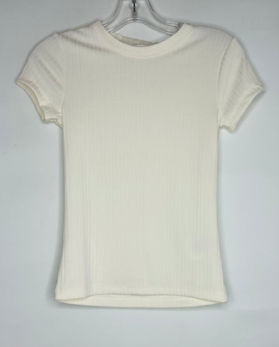 Club Monaco Rib   Top, Cream, size Small