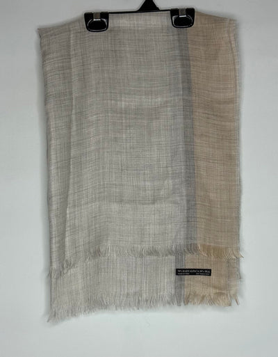 Cashmere/silk  Scarf, Crm Grey, size OS