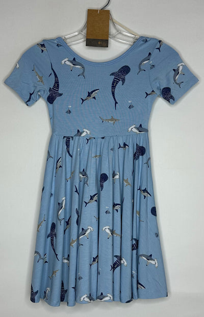 NWY Kyte Dress Shark, Blue, size 4