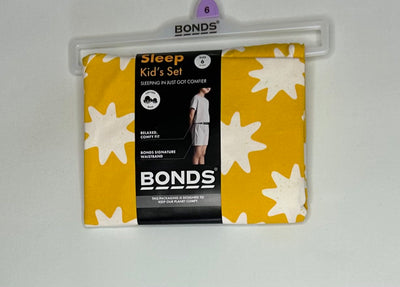 Nwt Bonds Kids Sleep Set, Yellow, size 6